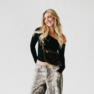 Suede Westlyn Woven Bum Bag-Bum Bag-Pretty Simple