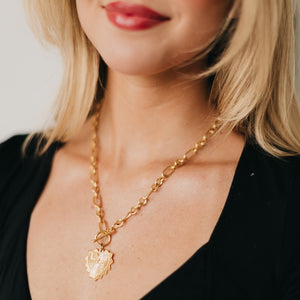 Sunburst Heart Love Pendant Necklace - WATERPROOF-Necklace-Pretty Simple