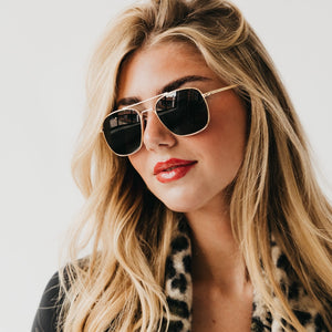 Sunny Square Aviator Sunglasses-Sunglasses-Pretty Simple