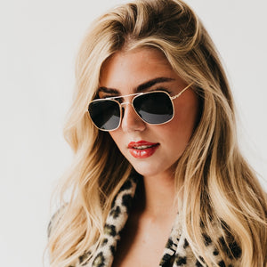 Sunny Square Aviator Sunglasses-Sunglasses-Pretty Simple
