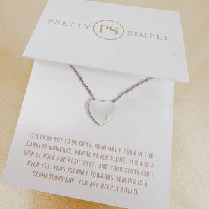 Sweet Heart Gift Necklace - WATERPROOF-Pretty Simple