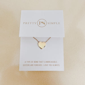 Sweet Heart Gift Necklace - WATERPROOF-Pretty Simple