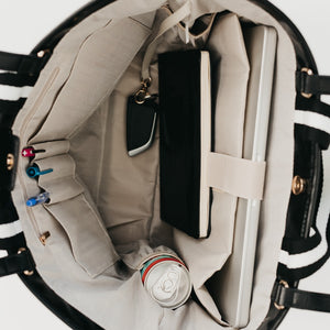 Woven Tiffany Organizer Tote Bag-Tote Bag-Pretty Simple