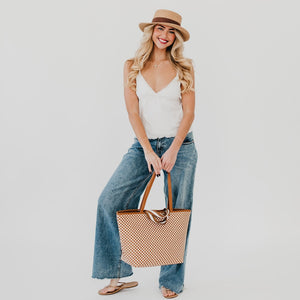 Woven Tiffany Organizer Tote Bag-Tote Bag-Pretty Simple