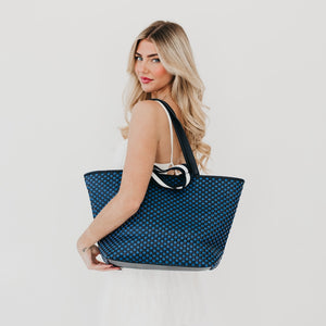 Woven Tiffany Organizer Tote Bag-Tote Bag-Pretty Simple