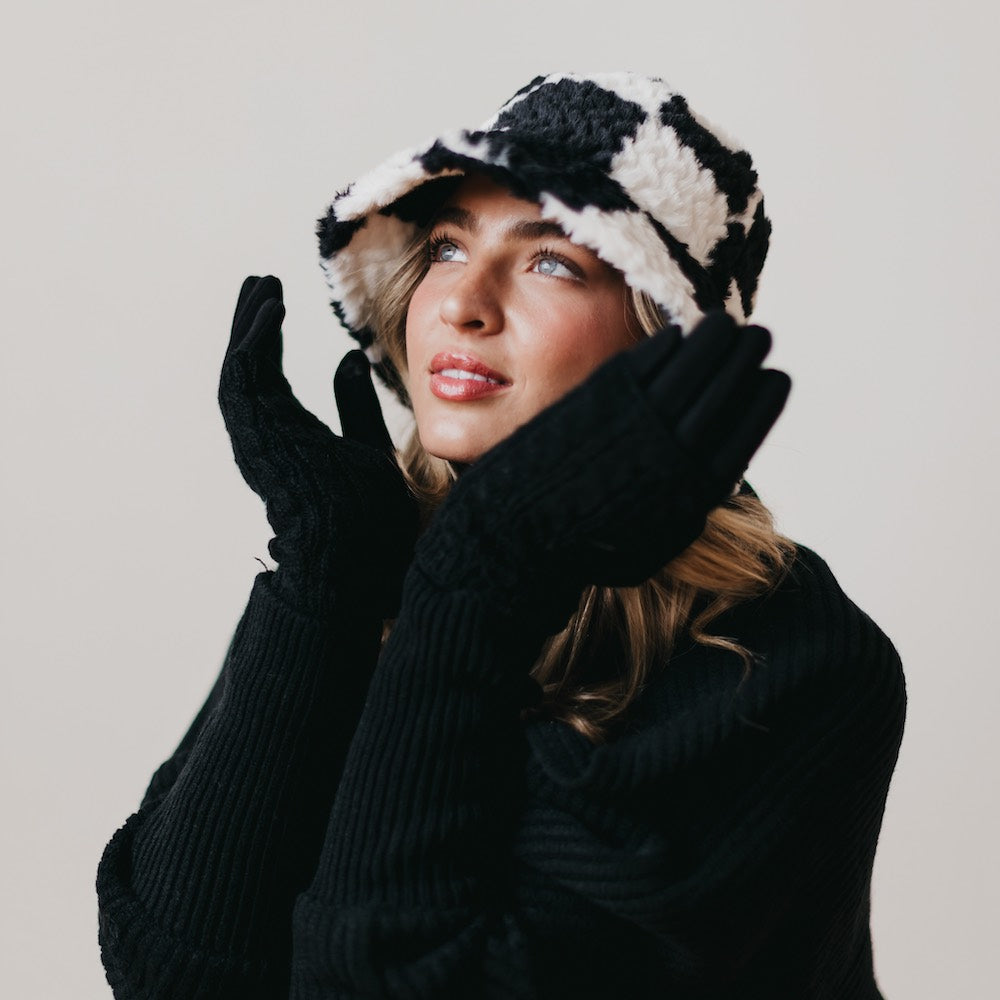 3 in 1 Cable Knit Gloves-Mittens-Pretty Simple