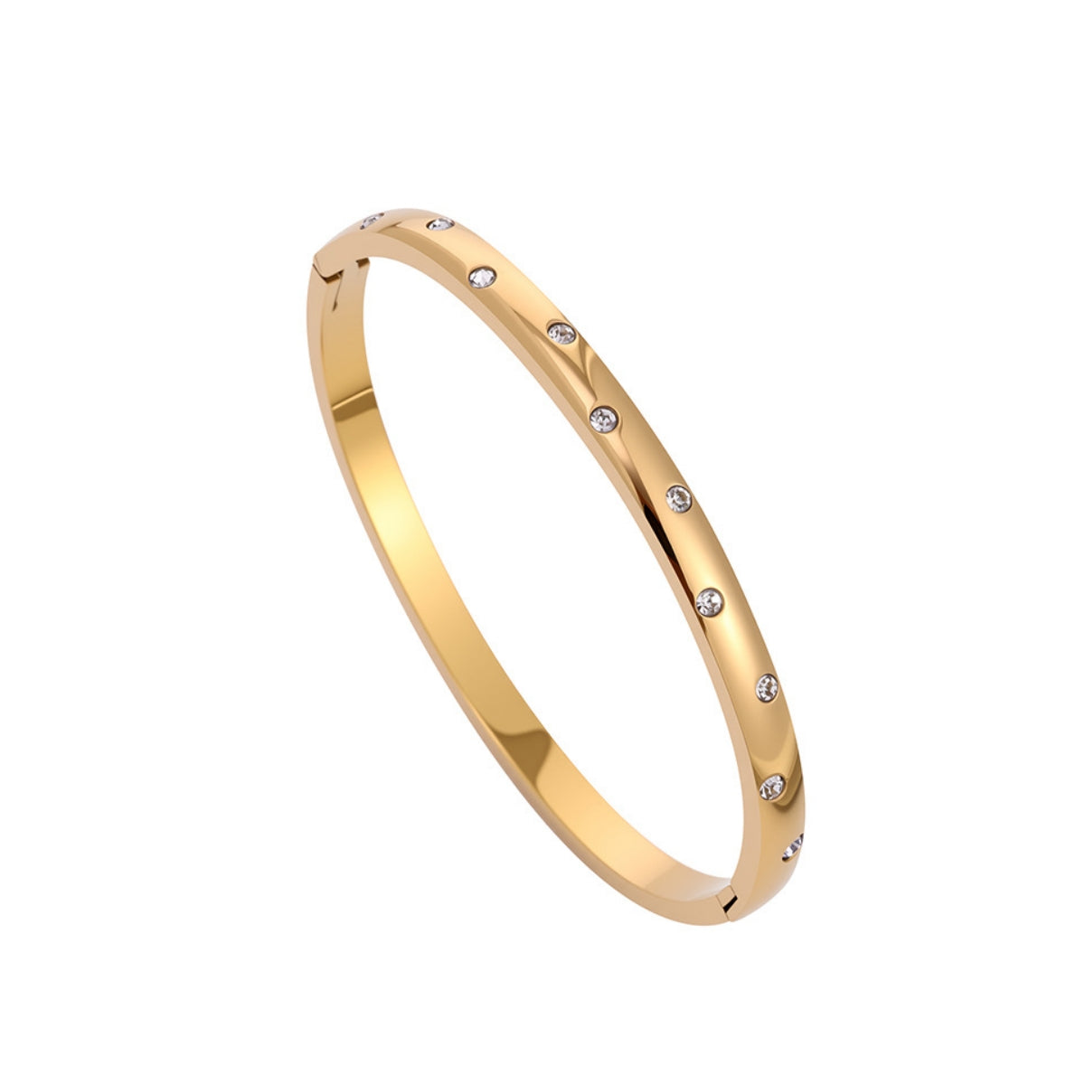 Crystal Hinged Bangle Bracelet - WATERPROOF-Bracelet-Pretty Simple