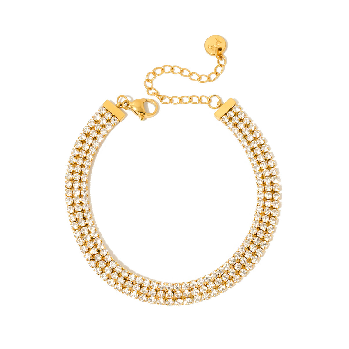 Giselle Layered Tennis Bracelet - WATERPROOF-Bracelet-Pretty Simple