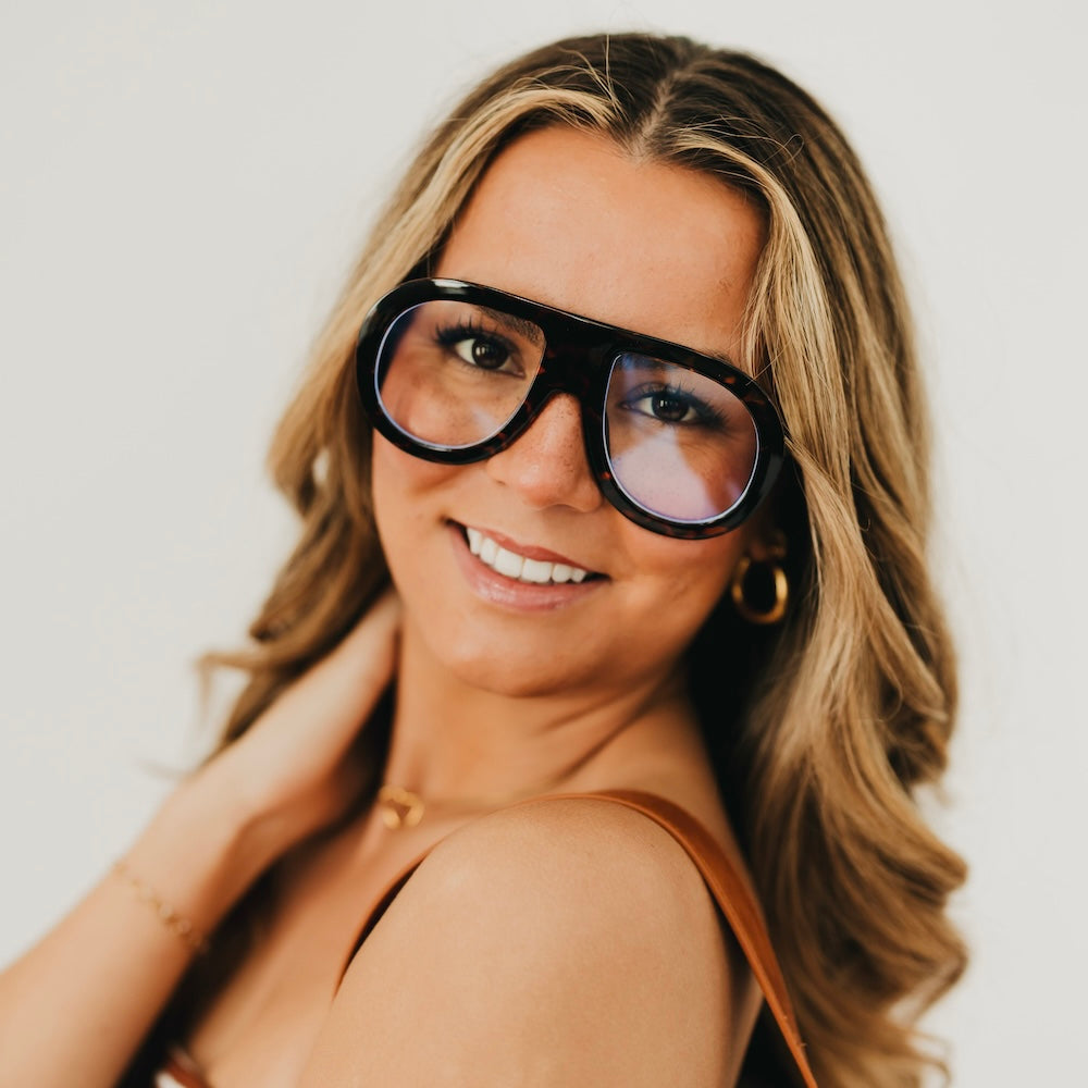 Billie Retro Oversized Pilot Sunglasses-Sunglasses-Pretty Simple