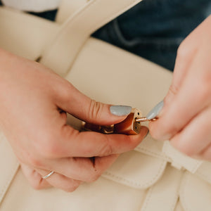 Cadence Canvas and Vegan Leather Tote-Tote Bag-Pretty Simple