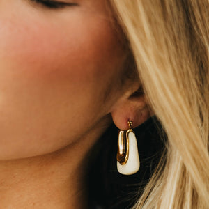 Cha-Cha Resin Hoop Earrings - WATERPROOF-Earrings-Pretty Simple