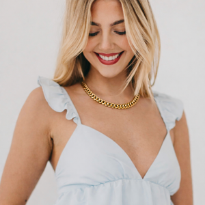 Carson Cuban Chain Necklace - WATERPROOF Wholesale-Necklace-Pretty Simple