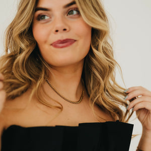 Chevron Chain Necklace - WATERPROOF-Necklace-Pretty Simple