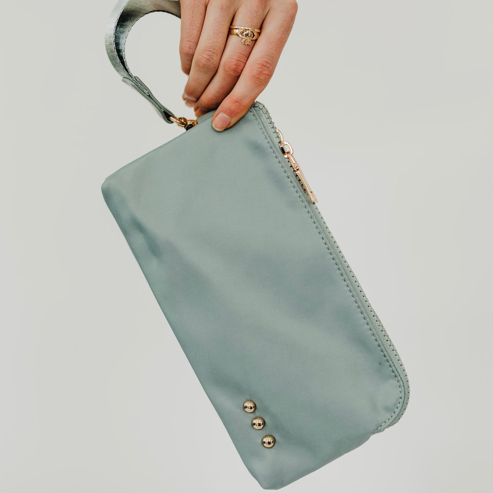 Cove Double Zip Nylon Wristlet Wallet Wholesale-Wristlet-Pretty Simple