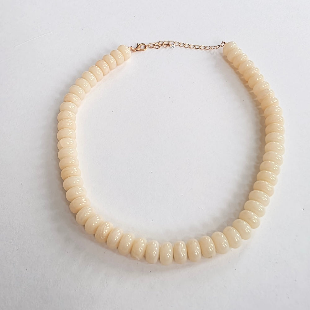 Dana Donut Bead Necklace-Necklace-Pretty Simple