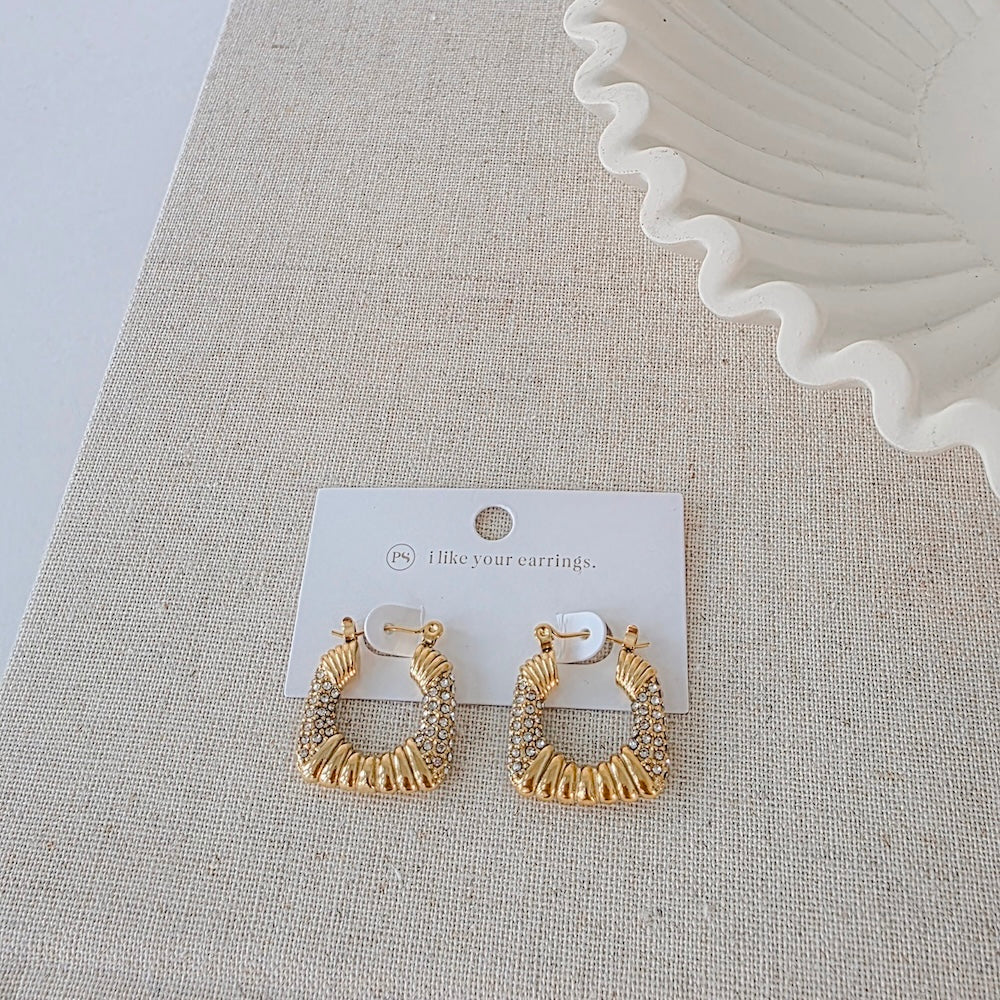 Daphne Hoop Earrings - WATERPROOF