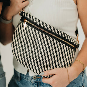 Diagonal Woven Westlyn Bum Bag - COMING SOON!!!-Bum Bag-Pretty Simple