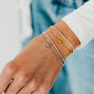 Double Love Tennis Bracelet - WATERPROOF-Bracelet-Pretty Simple