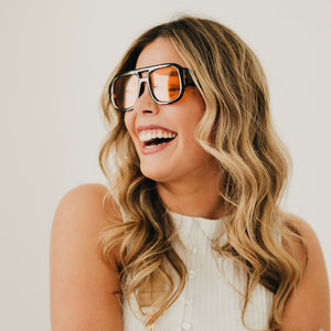 Ellen Retro Square Pilot Sunglasses-Sunglasses-Pretty Simple