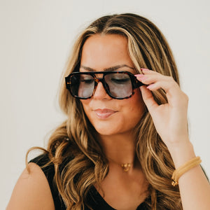 Ellen Retro Square Pilot Sunglasses-Sunglasses-Pretty Simple