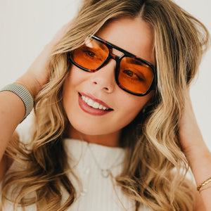 Ellen Retro Square Pilot Sunglasses-Sunglasses-Pretty Simple