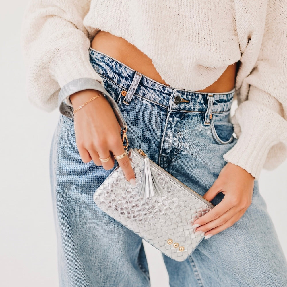 Emma Woven Clutch Wristlet-Wristlet-Pretty Simple