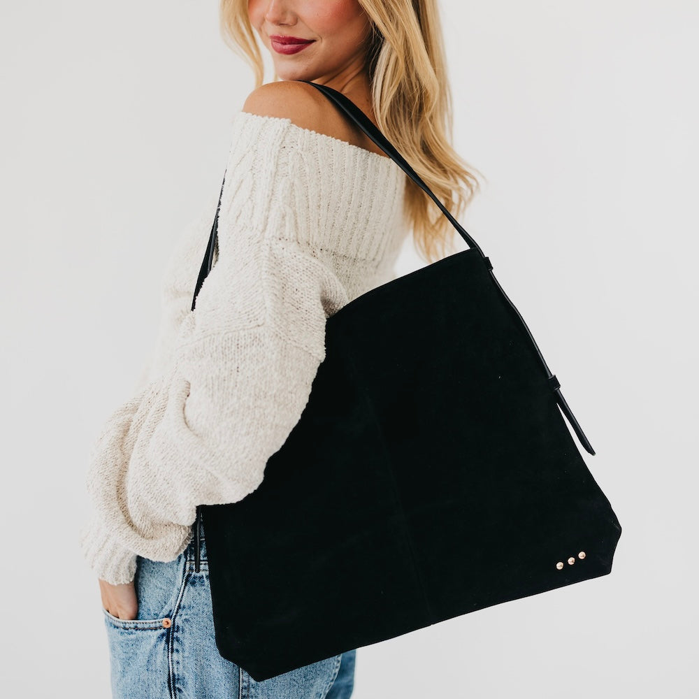 Evie Suede Hobo Shoulder Bag-Shoulder Bag-Pretty Simple