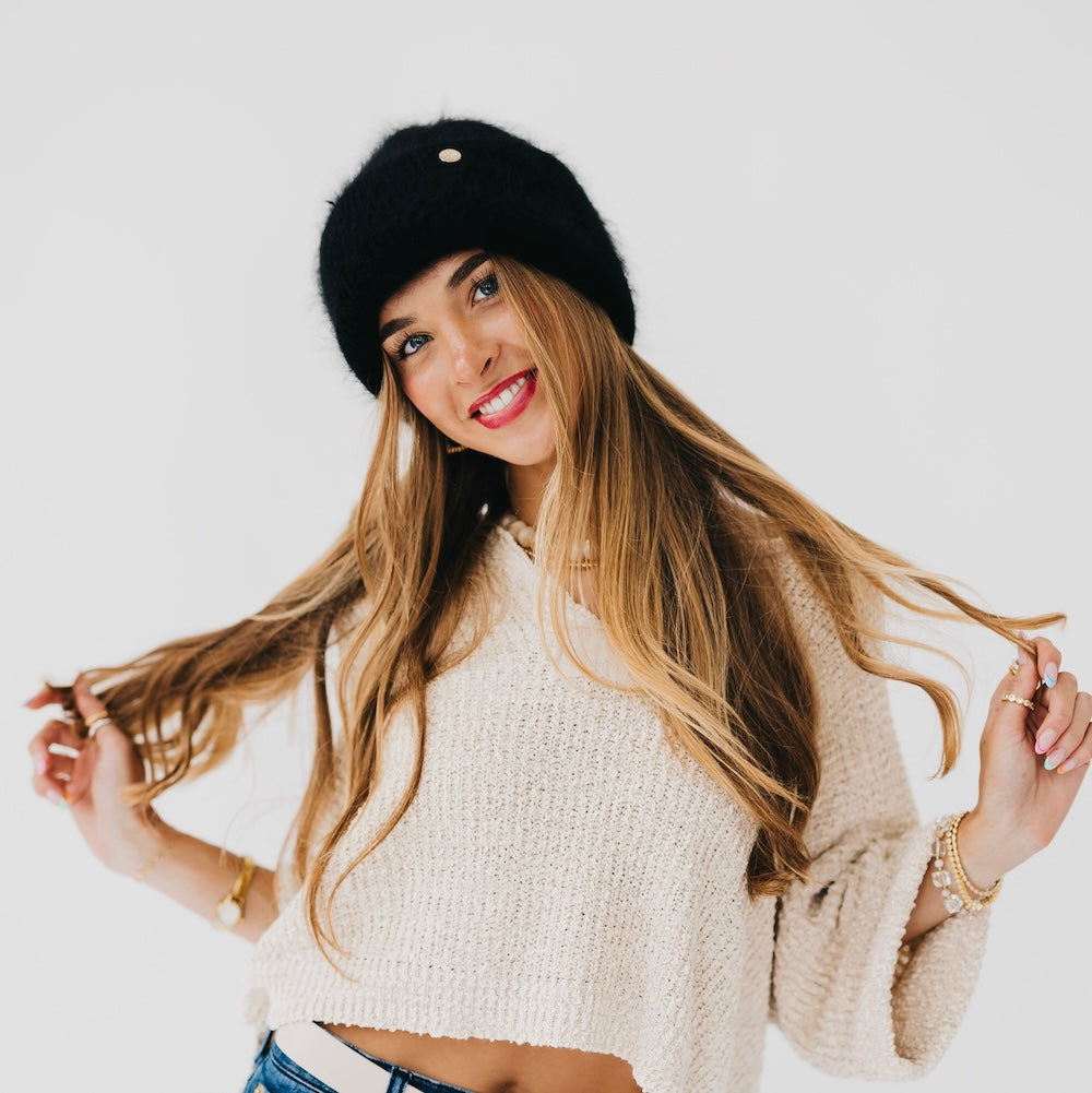 Fifi Fluffy Angora Beanie