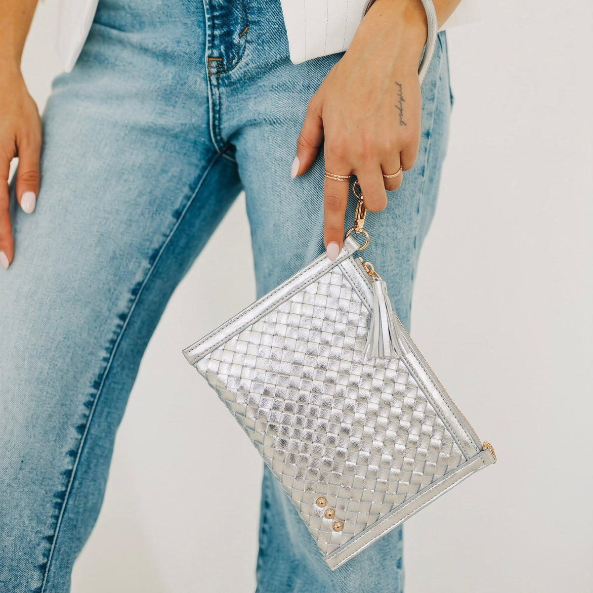 Veda Woven Crossbody and Clutch Bag-Crossbody Bag-Pretty Simple