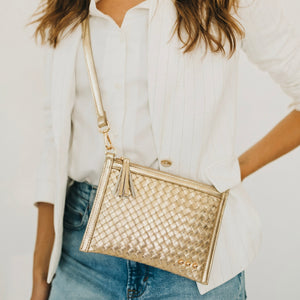 Veda Woven Crossbody and Clutch Bag-Crossbody Bag-Pretty Simple