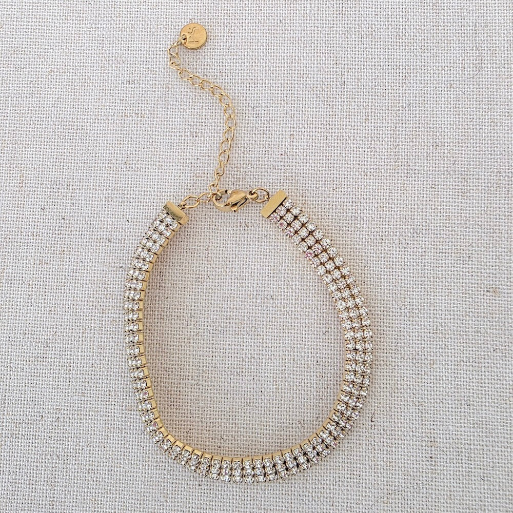 Giselle Layered Tennis Bracelet - WATERPROOF-Bracelet-Pretty Simple