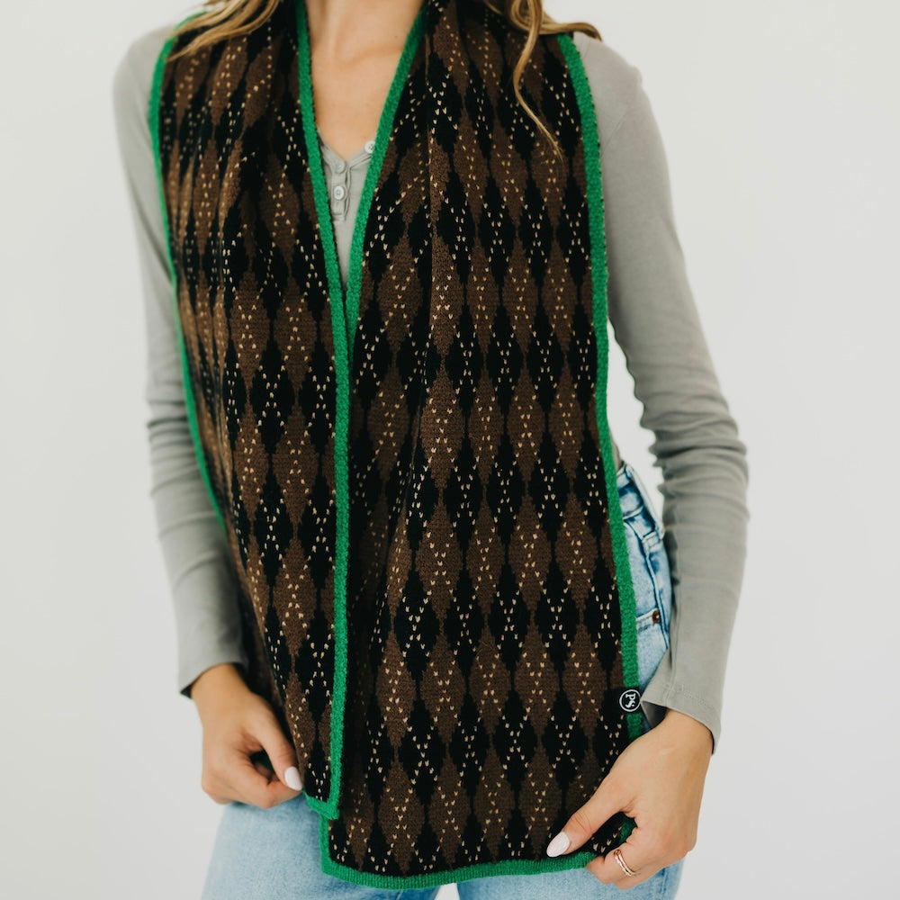 Gladys Diamond Checkered Scarf-Scarf-Pretty Simple