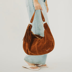 Hazel Hobo Shoulder Bag with Tassel-Shoulder Bag-Pretty Simple