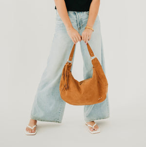 Hazel Hobo Shoulder Bag with Tassel-Shoulder Bag-Pretty Simple