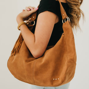 Hazel Hobo Shoulder Bag with Tassel-Shoulder Bag-Pretty Simple