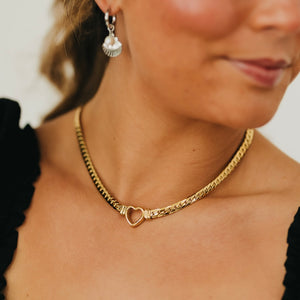 Helen Heart Necklace - WATERPROOF-Necklace-Pretty Simple