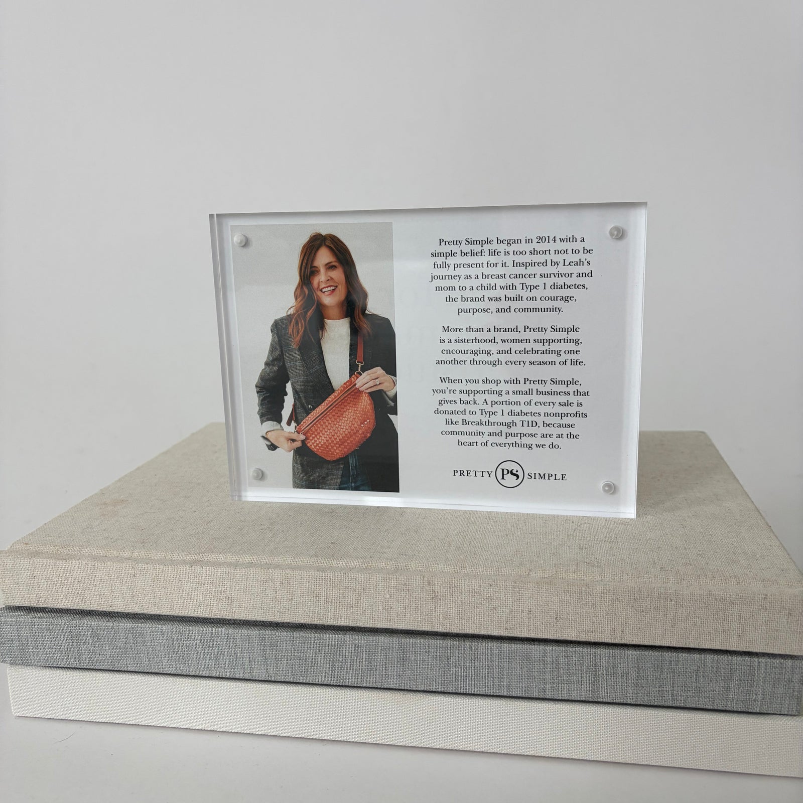 Pretty Simple Brand Story Plaque-Accessories-Pretty Simple