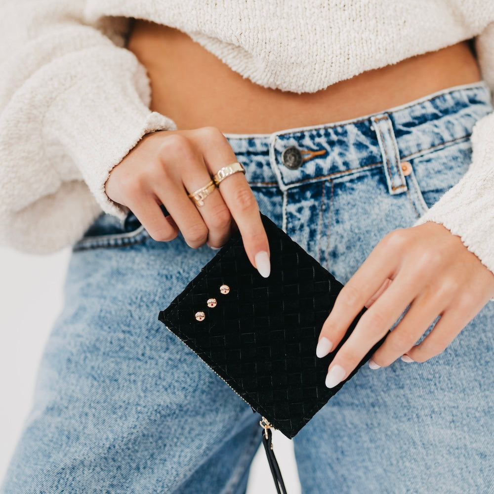 Kat Suede Wallet-Wallet-Pretty Simple