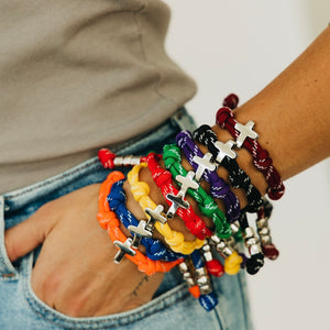 Cross Knotty Cord Bracelet - WATERPROOF