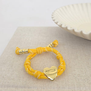 Knotty Cord Heart Bracelet - WATERPROOF-Bracelet-Pretty Simple