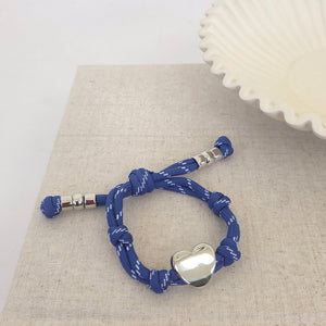 Knotty Cord Heart Bracelet - WATERPROOF-Bracelet-Pretty Simple