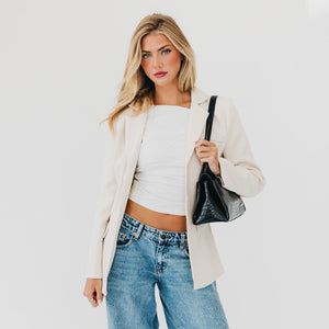 Kris Croc Embossed Shoulder Bag-Shoulder Bag-Pretty Simple