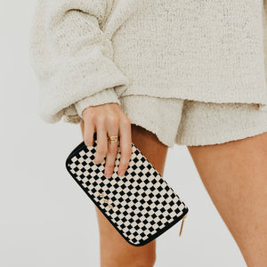 Lenni Large Zip Woven Wallet-Wallet-Pretty Simple