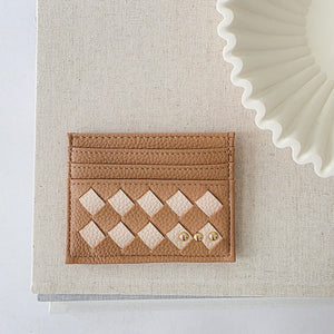 Mariah Woven Small Card Holder Wallet-Wallet-Pretty Simple