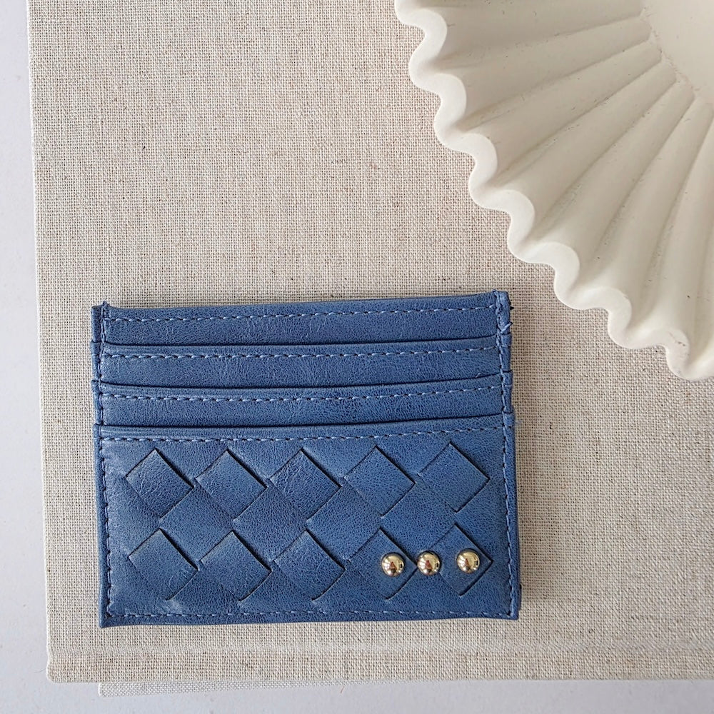 Mariah Woven Small Card Holder Wallet-Wallet-Pretty Simple