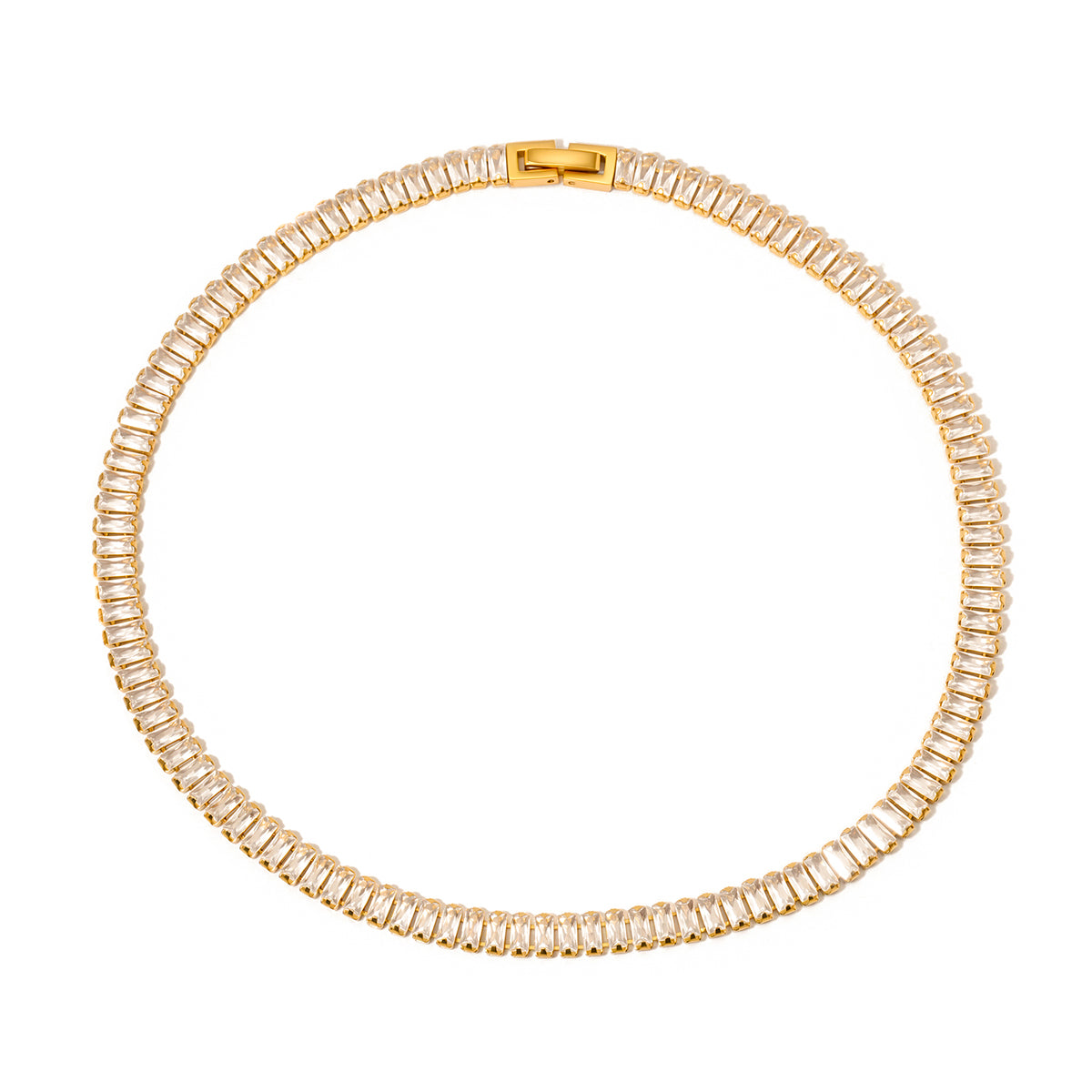 Dazed In Diamonds Choker Necklace - WATERPROOF Wholesale-Necklace-Pretty Simple