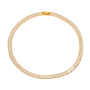 Dazed In Diamonds Choker Necklace - WATERPROOF Wholesale-Necklace-Pretty Simple