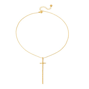 Modern Cross Necklace - WATERPROOF-Necklace-Pretty Simple