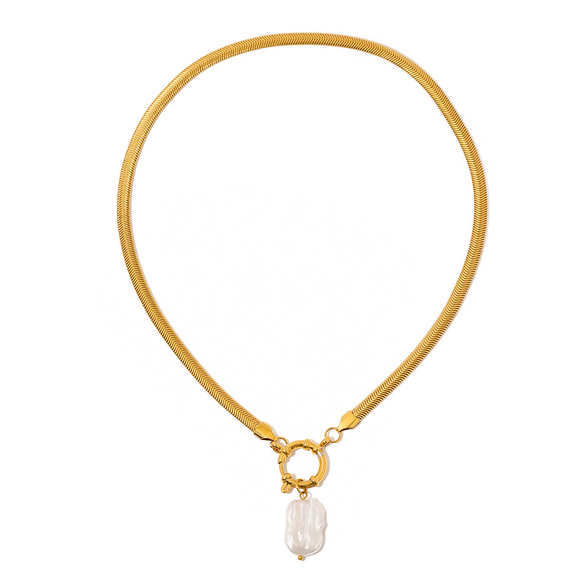 Pretty Nec Mother Of Pearl Necklace - WATERPROOF - Pretty Simple Wholesale