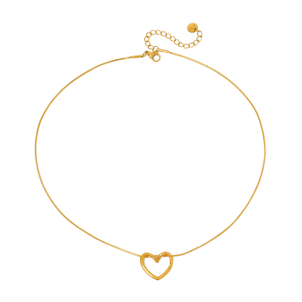 Tangled in Love Heart Necklace - WATERPROOF